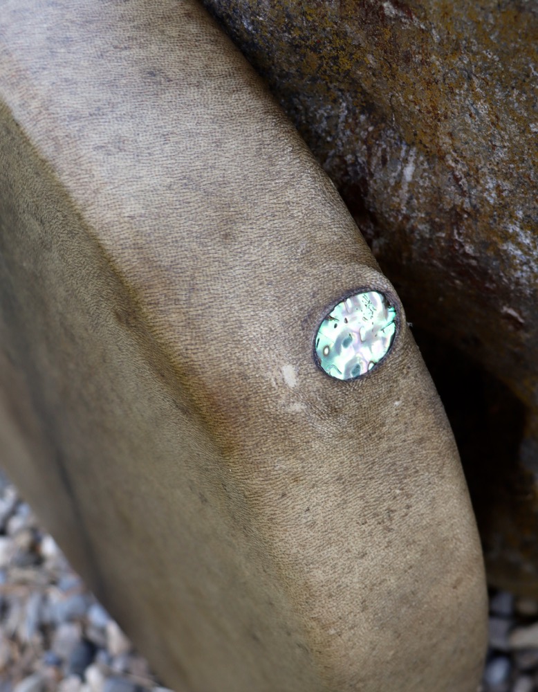 Schamanen Trommel Neumond April 25 Abalone Trommel 41 cm