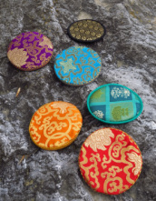 Planetenschale Eros 14,5 cm inkl. Schlägel u Kissen