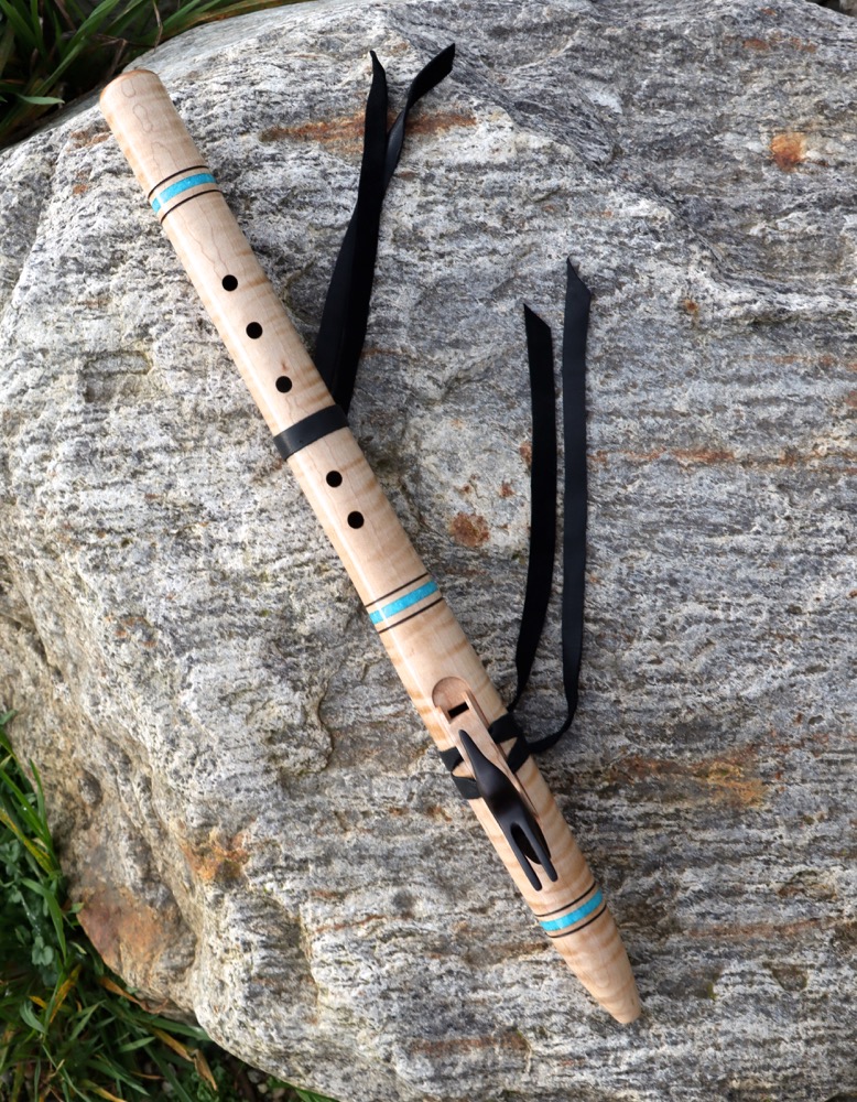 Liebhaberflöte Ahorn Riegelwuchs  Kolibri g moll 432 hz 