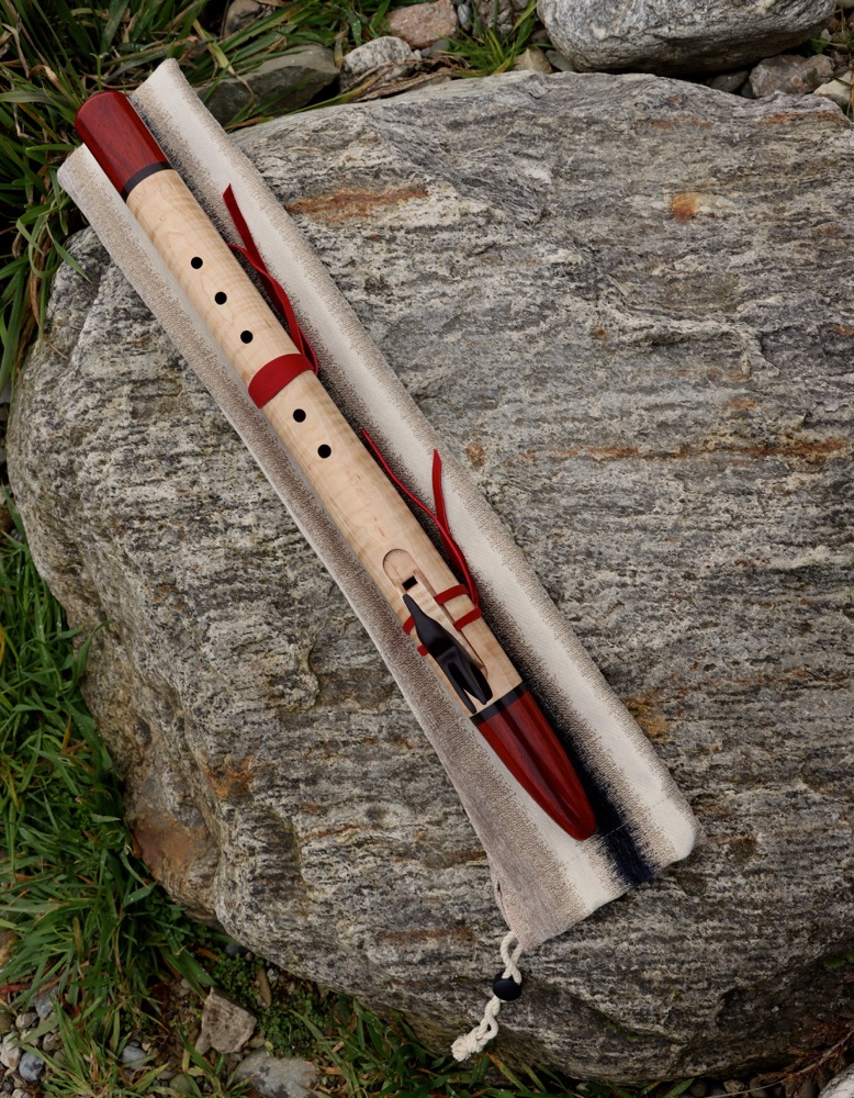  Gebetsflöte Liebhaberflöte Ahorn/Padouk Kolibri F 432 hz 