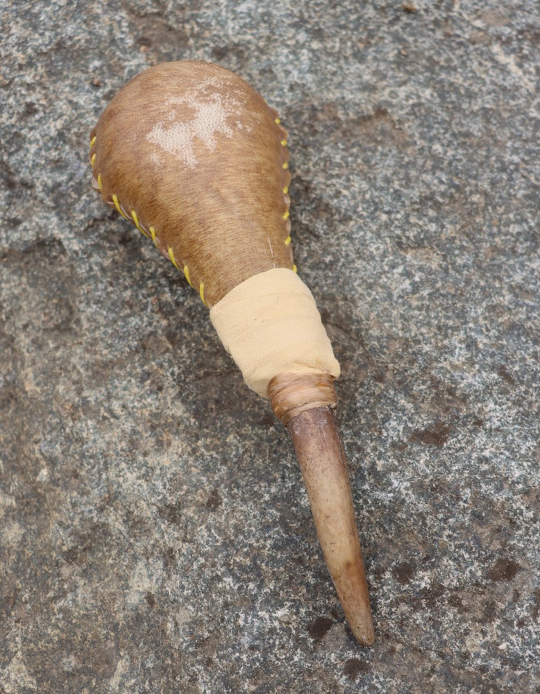 Schamanen Rassel klein Hirschgeweih 