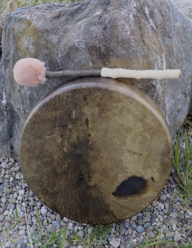Neumondritual Trommel April 26 Rothirsch Bulle 40 cm 