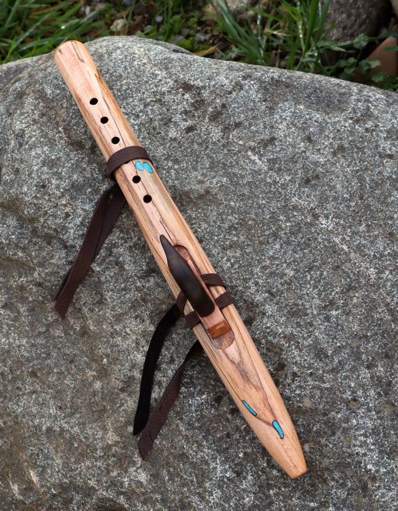 Gebetsflöte Liebhaberflöte Rabe Ahorn gestockt  C 432 hz 