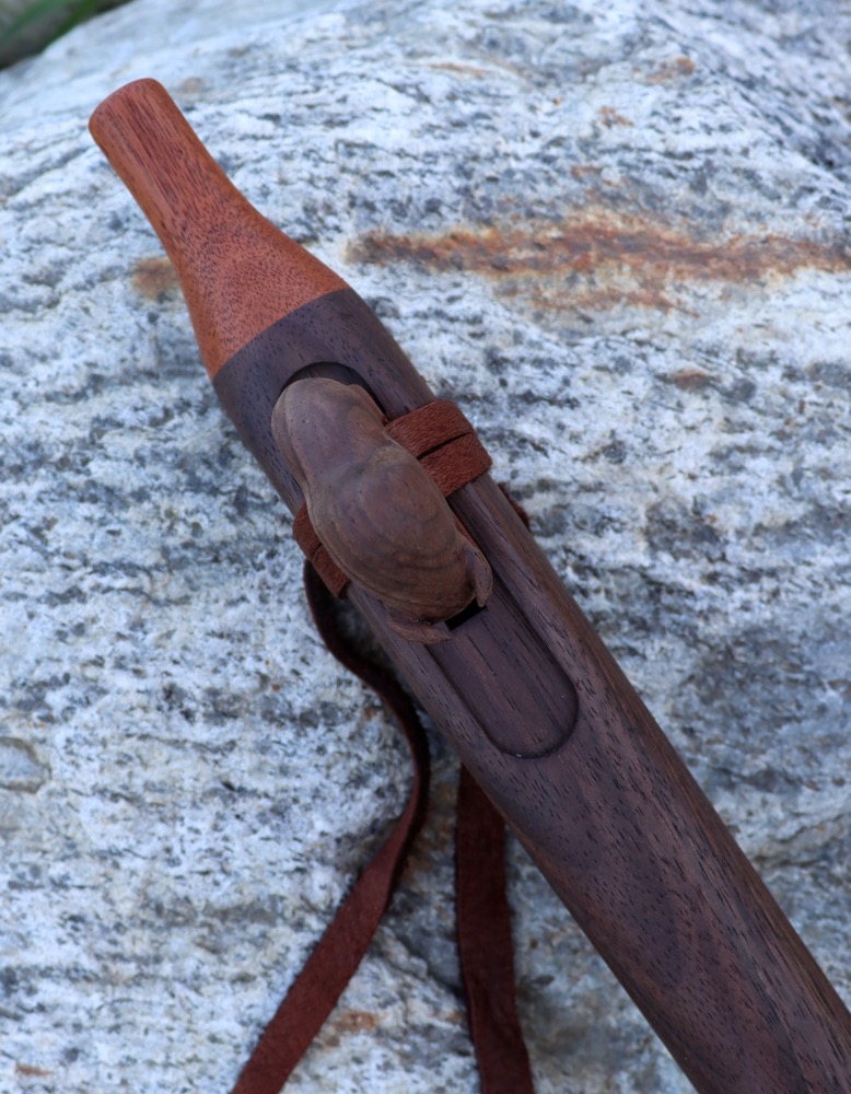 native american flute "Bison" Schwarznuss D 432 hz 