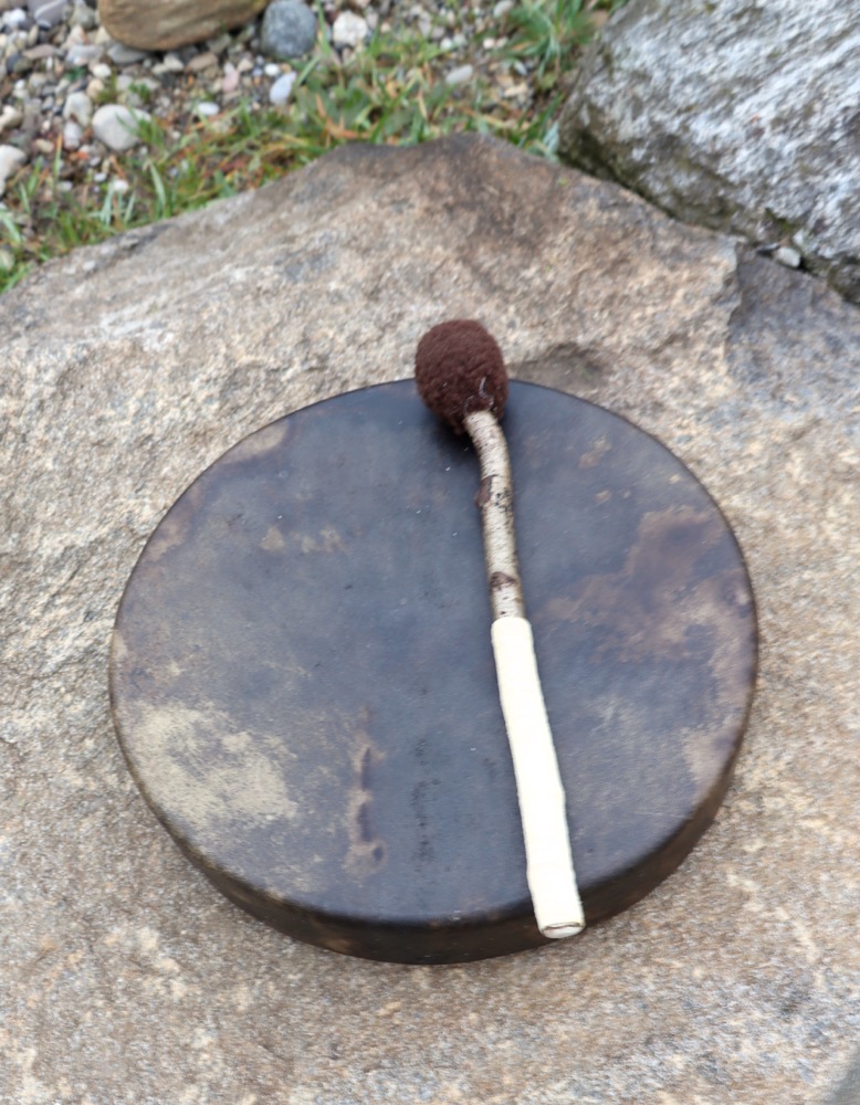 Schamanen Trommel Rothirsch Bulle 35 cm ungeschmückt