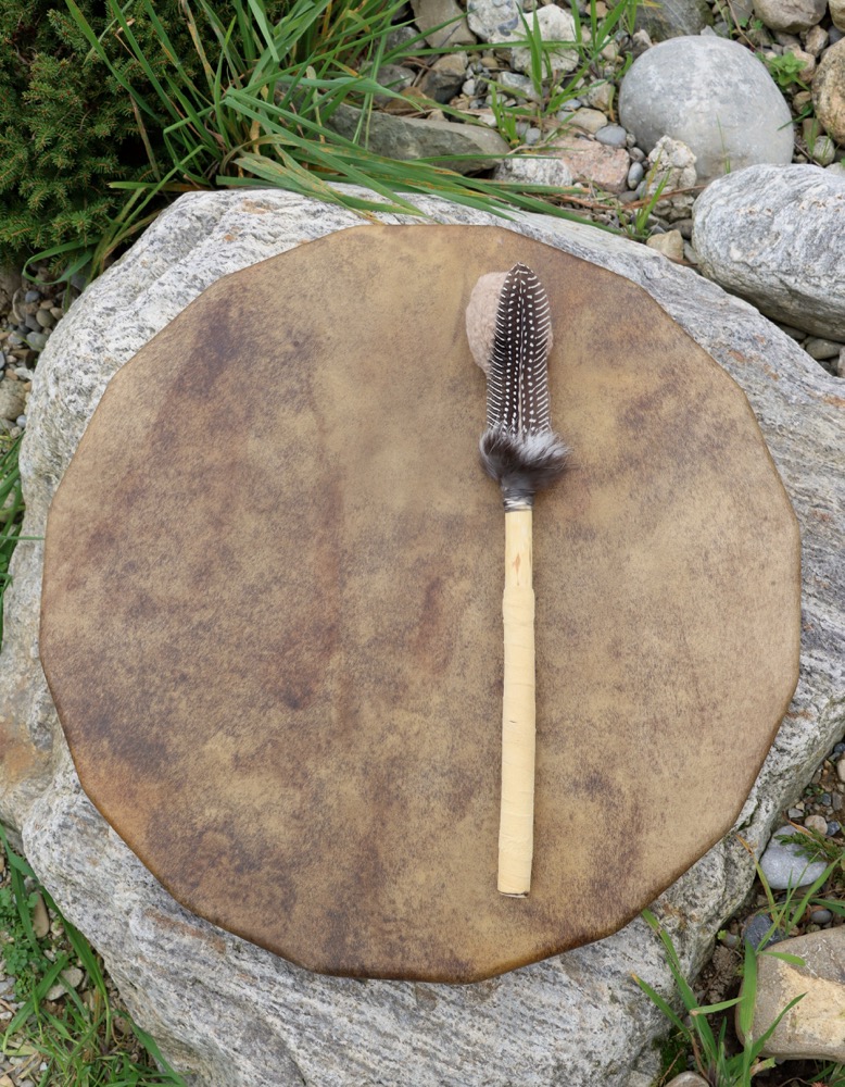 Vollmondritual Trommel Okt. 25 Rothirsch Bulle 50 cm