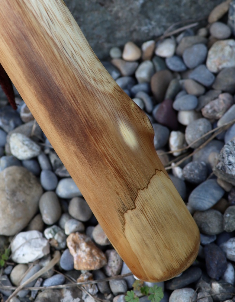 Gebetsflöte Holunder rote Achatkugeln g moll 432 hz