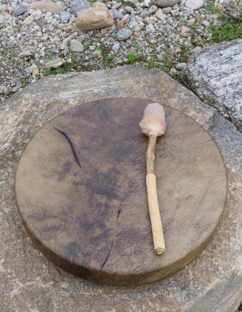 Vollmondritual Trommel Sept 25 Rothirsch Bulle 50 cm