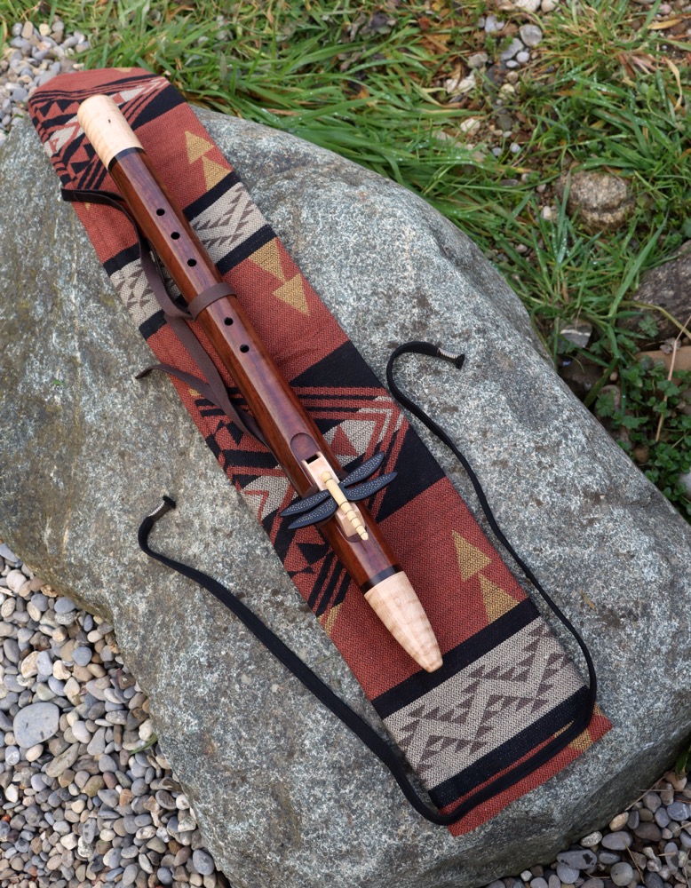 Gebetsflöte Liebhaberflöte Walnuss Ahorn Libelle E 432 hz