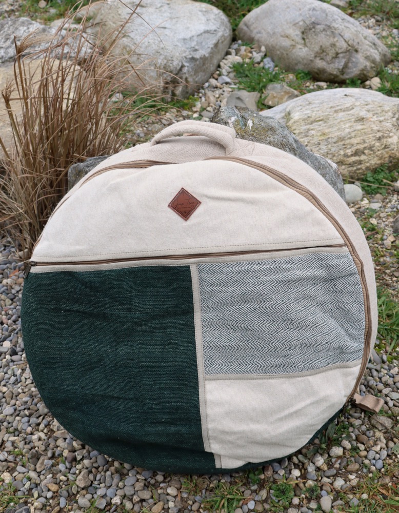  Trommeltasche Hanf mit Rucksackgurten 55-58 cm 