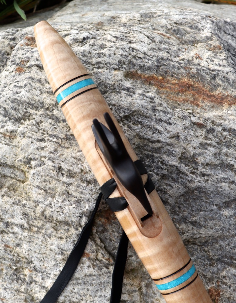 Liebhaberflöte Ahorn Riegelwuchs  Kolibri g moll 432 hz 