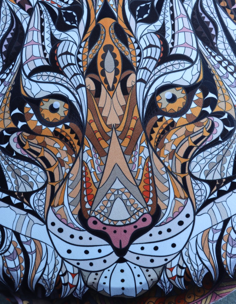 Trommeltasche Tiger gepolstert 35/36 cm 