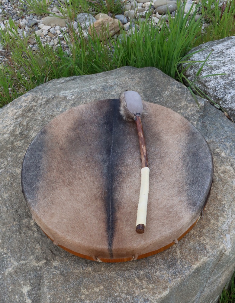 Schamanen Trommel Ziege 45,5 cm finished by DigiDrum