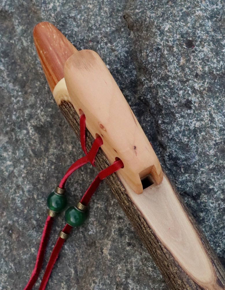 Gebetsflöte Hartriegel a Flöte Jade  432 hz