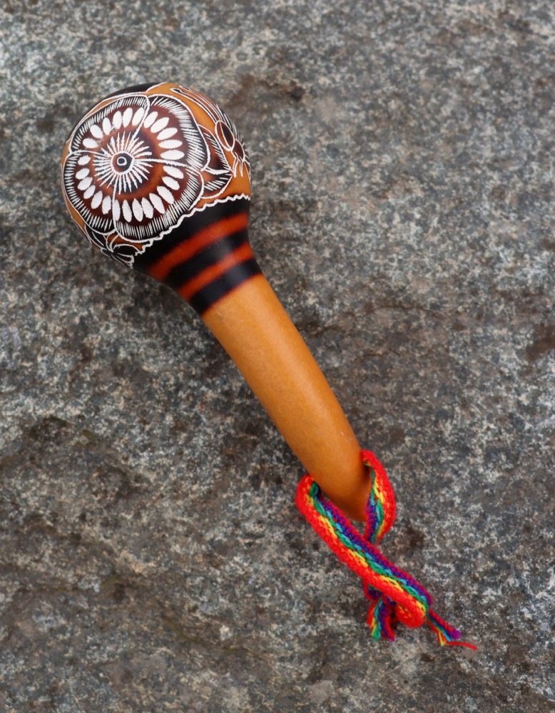 Kürbis Rassel Ritual Rassel Peru 