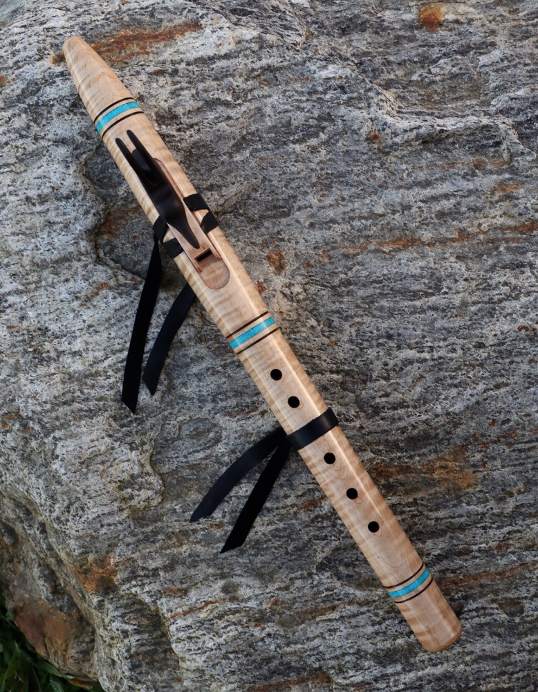 Liebhaberflöte Tiger Mapel Totem Kolibri a Flöte  432 hz