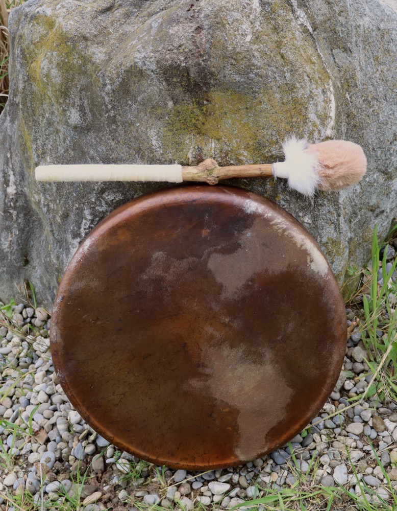 Schamanen Trommel  Vollmond Mai Pferd 35,5 cm 