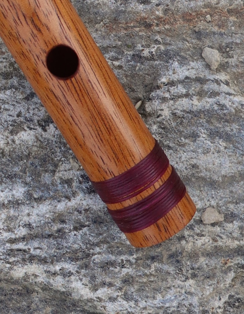 Bansuri Flöte aus Mahagoni Holz E 440 hz