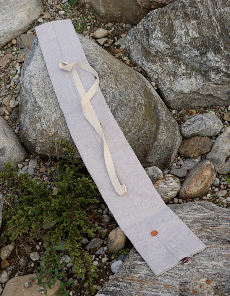 Didgeridoo Hülle mit Schultergurt grau 142 cm 