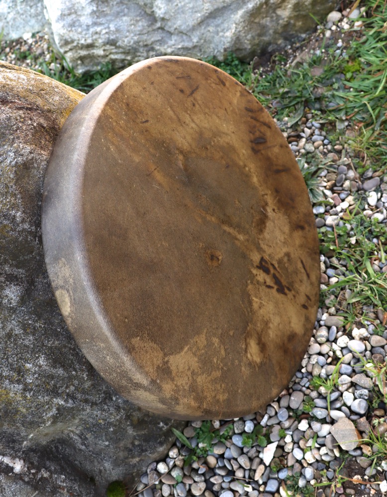 Neumondritual Trommel Nov 25 Rothirsch Kuh 46 cm