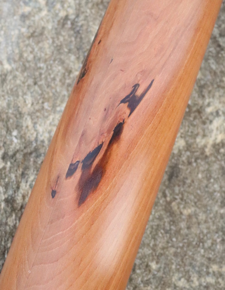Didgeridoo aus schweizer Birnholz  D 440 hz 146 cm