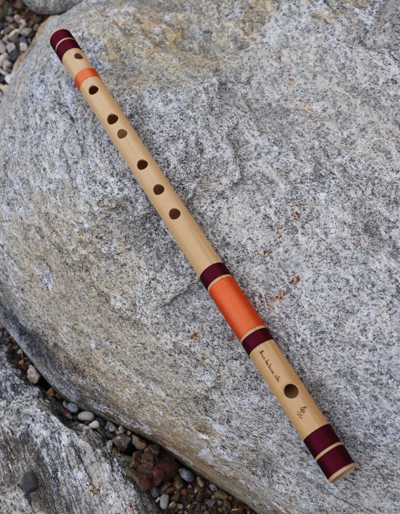 Bansuri Flöte Bambus A# 440 hz inkl. Hartschalenköcher