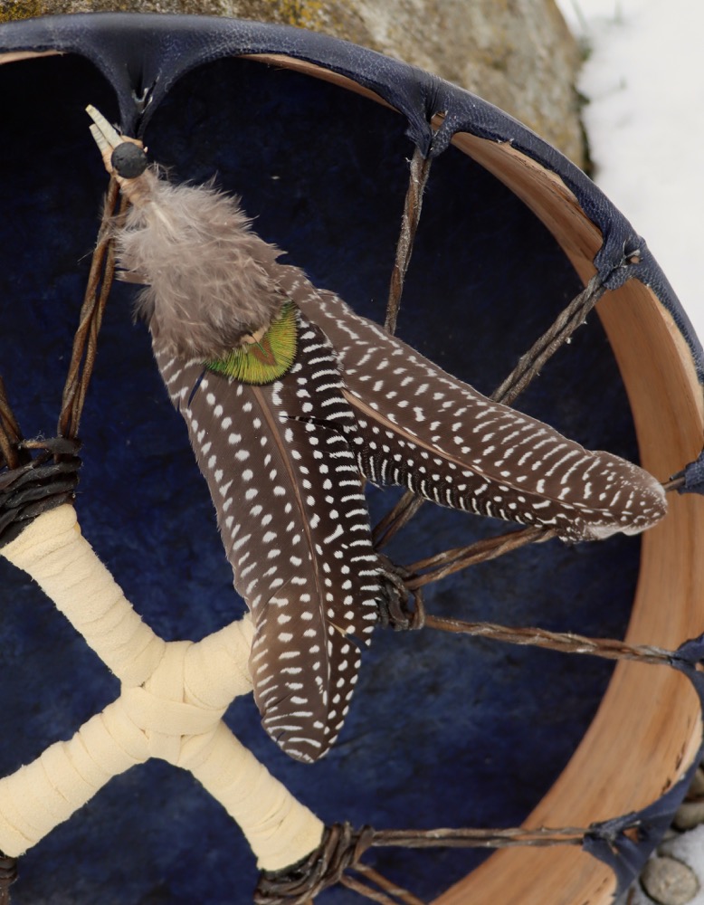 Schamanen Trommel Vollmond Jan 26 Ziege 36 cm