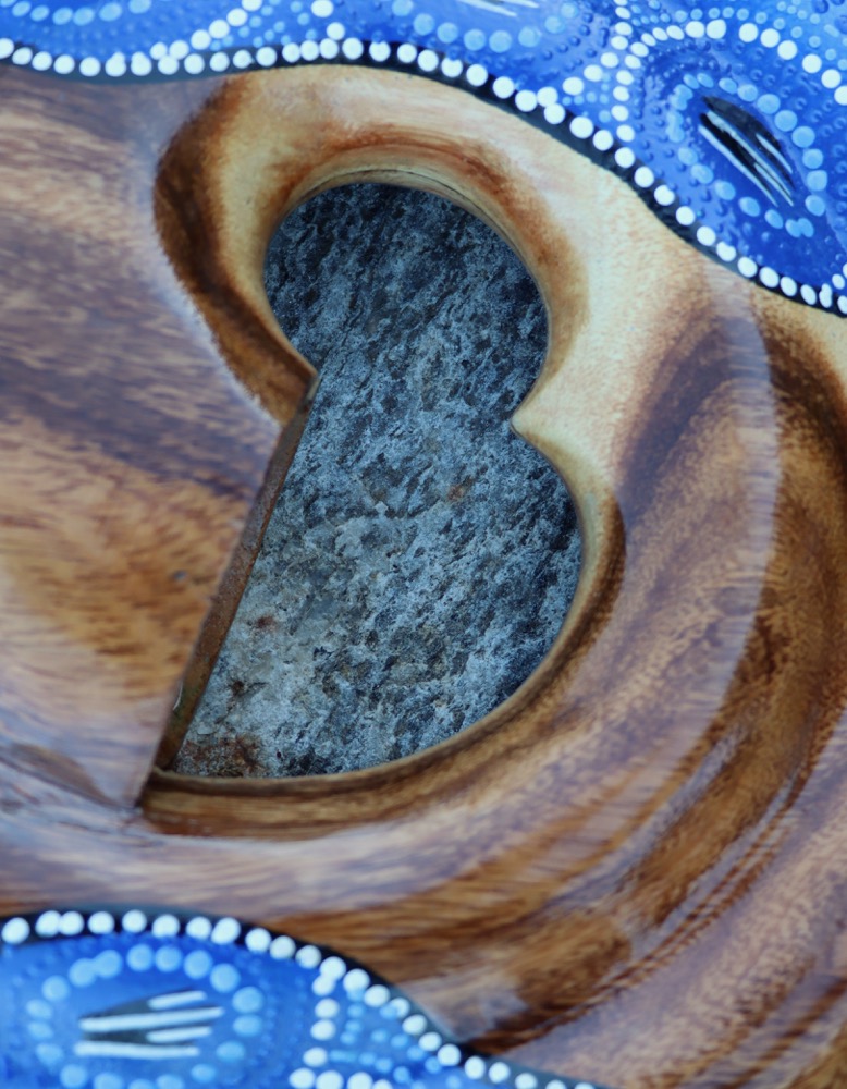 Reise Didgeridoo Didgeschnecke Teak C# 432 hz