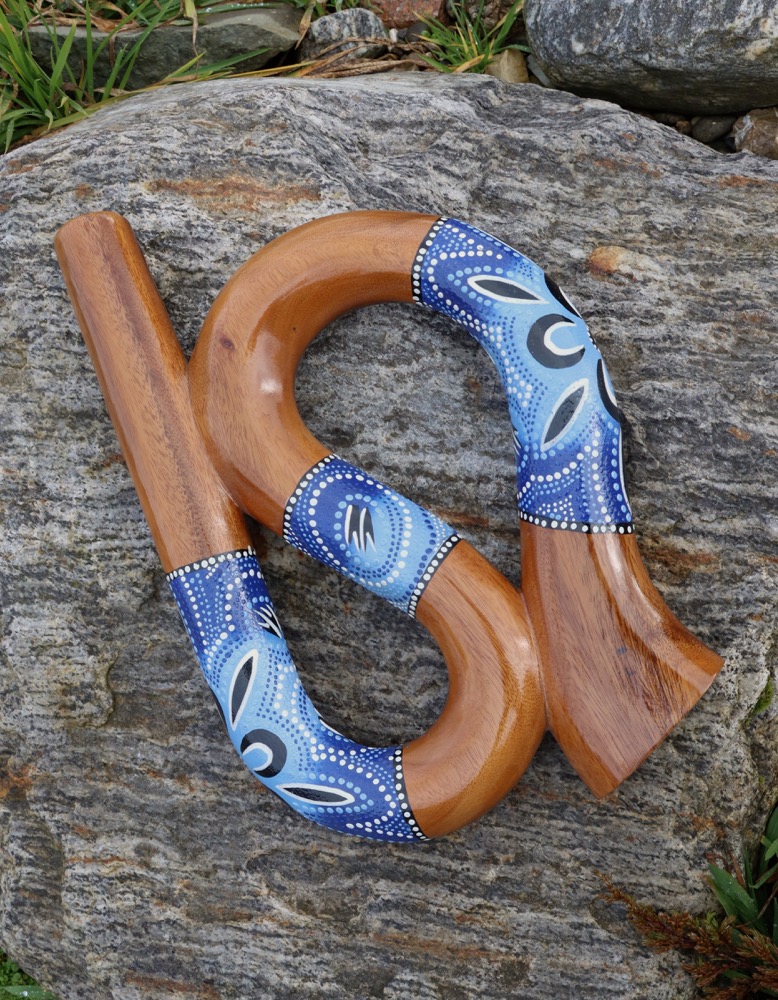 Schlangen Didgeridoo bemalt D# 432 hz 