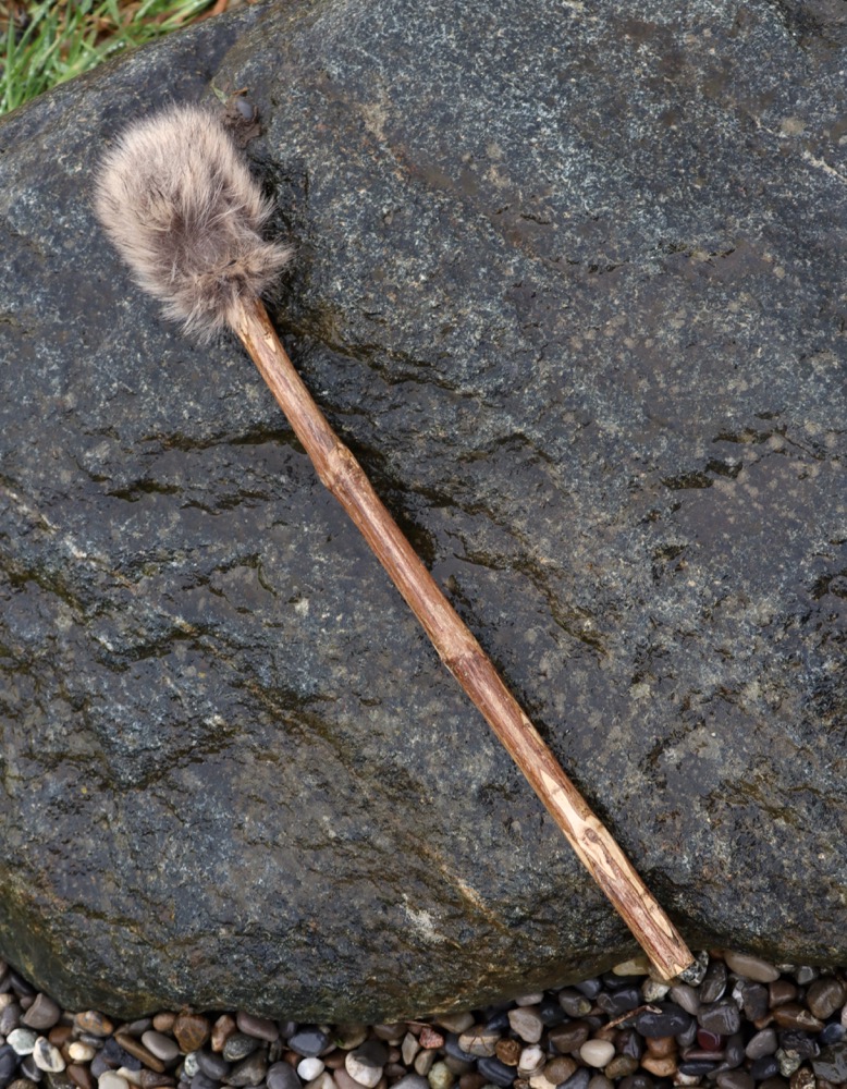 Trommelschlägel Fell/Leder Trommelgrösse 45/50 cm