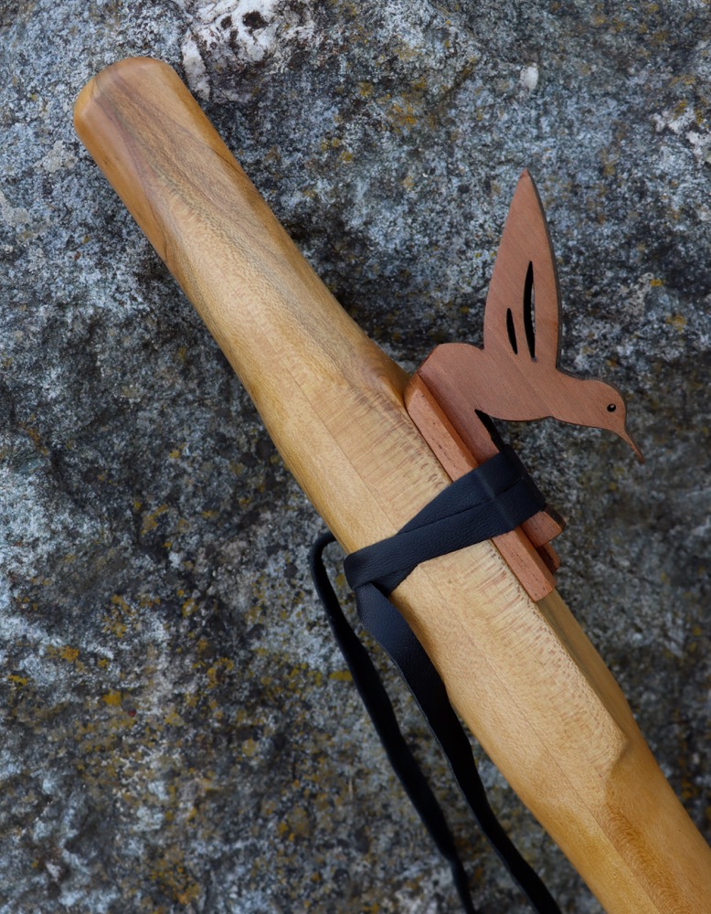 native american flute Ahorn A Flöte Kolibri 440 hz