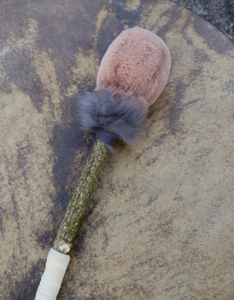 Erdentrommel Vollmond März 2026 Rothirsch Bulle 56 cm