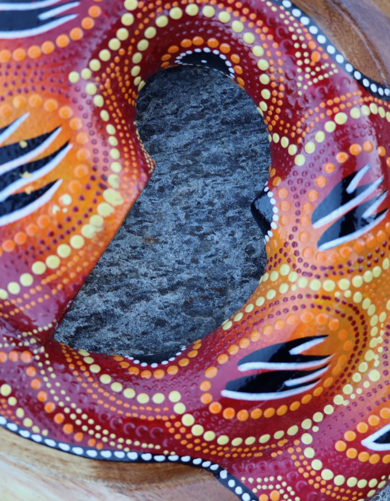 Reise Didgeridoo Didgeschnecke Teak C# 440 hz