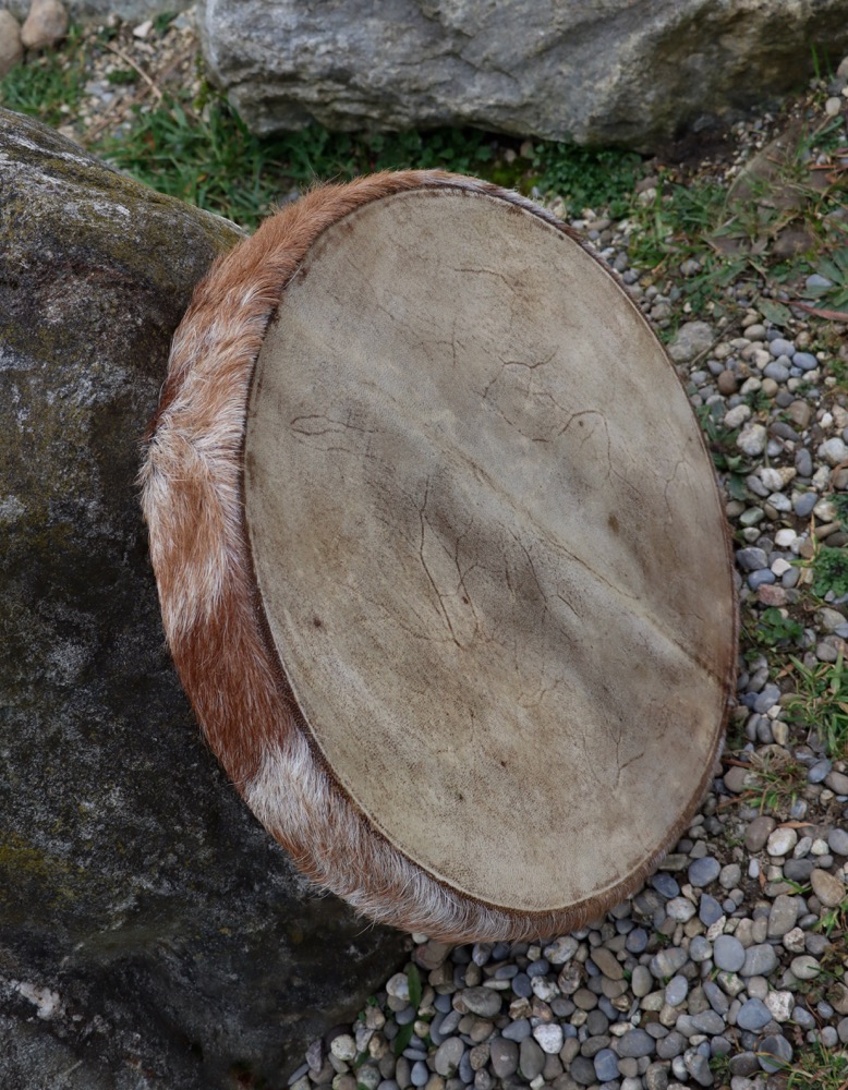 Schamanen Trommel Neumond Dez. 25 Ziege 46 cm