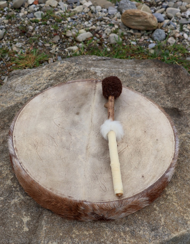 Schamanen Trommel Neumond Dez. 25 Ziege 46 cm