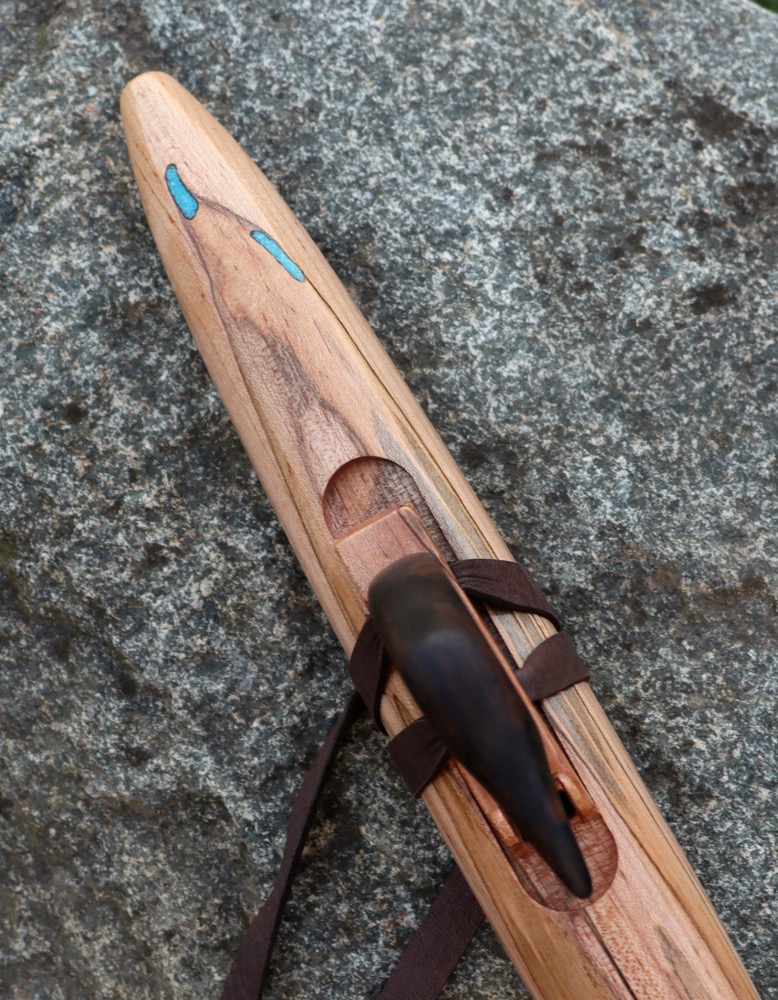 Gebetsflöte Liebhaberflöte Rabe Ahorn gestockt  C 432 hz 