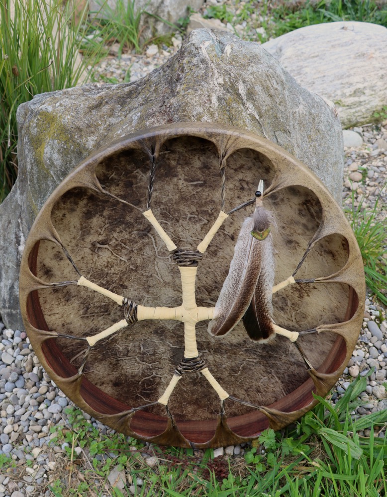 Vollmondritual Trommel Sept 25 Rothirsch Bulle 50 cm