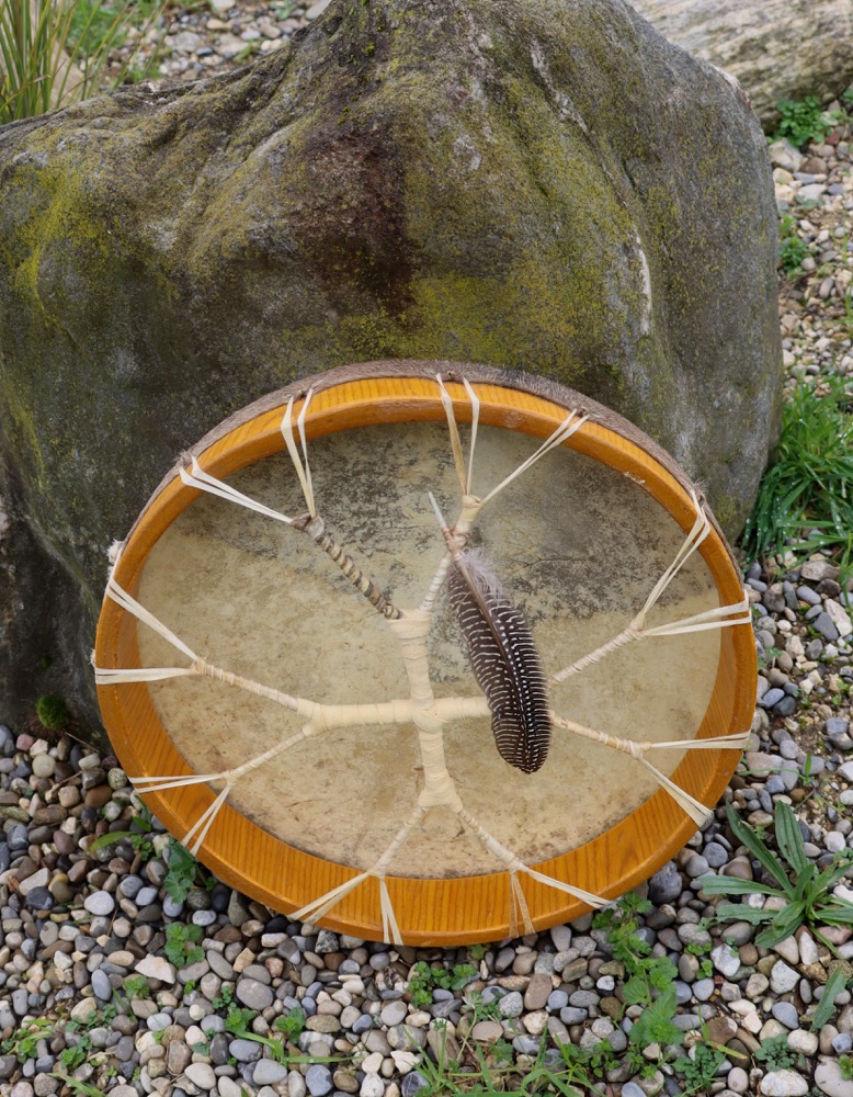 Schamanen Trommel Ziege fnished by DigiDrum 39 cm