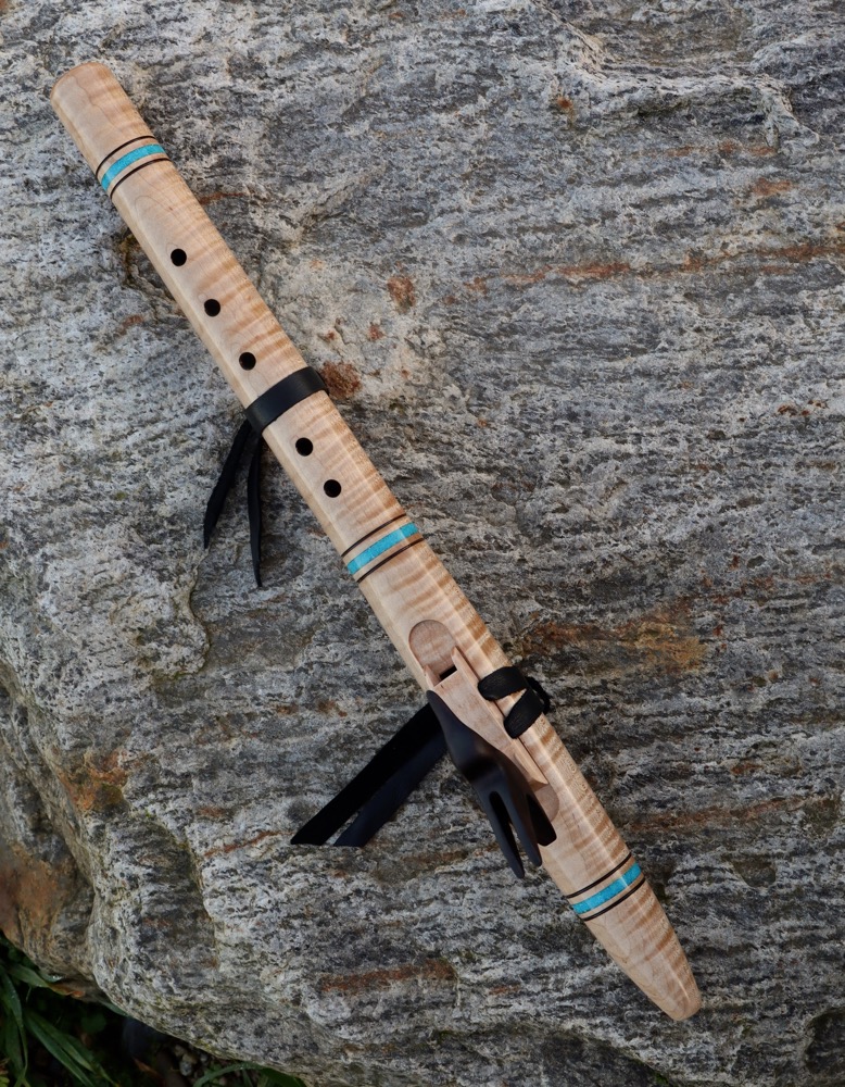 Liebhaberflöte Tiger Mapel Totem Kolibri a Flöte  432 hz