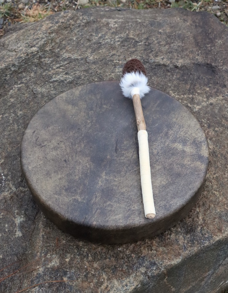 Schamanen Trommel Vollmond Feb. 26 Rothisch Bulle 35,5 cm