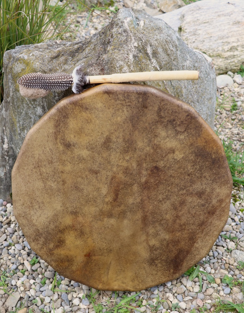Vollmondritual Trommel Okt. 25 Rothirsch Bulle 50 cm