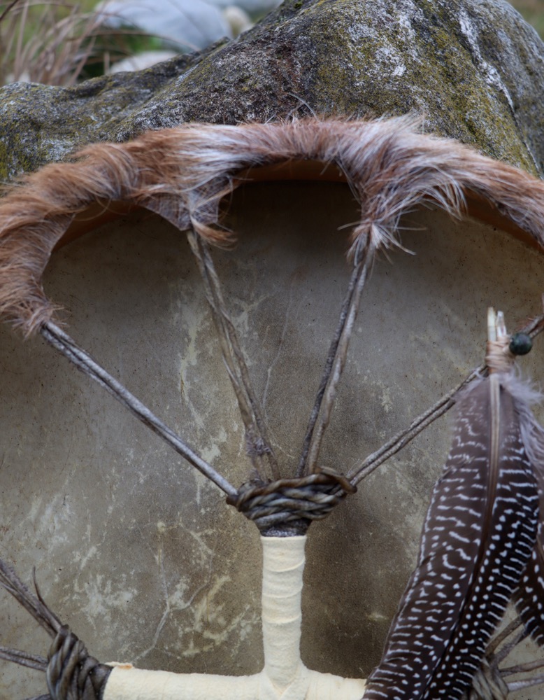 Schamanen Trommel Neumond Dez. 25 Ziege 46 cm