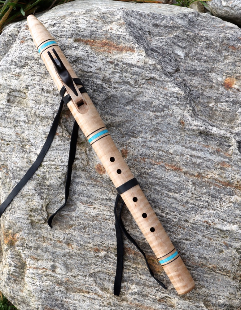 Liebhaberflöte Ahorn Riegelwuchs  Kolibri g moll 432 hz 