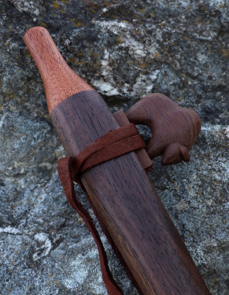 native american flute "Bison" Schwarznuss D 432 hz 