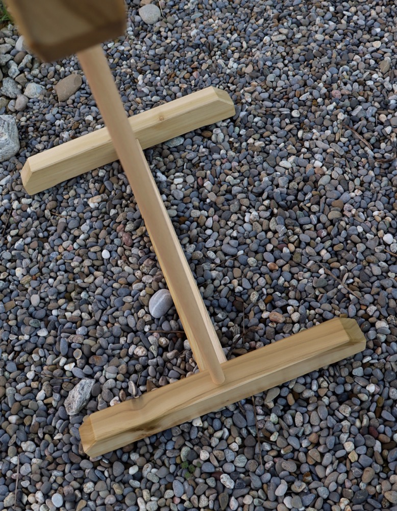 Gongständer Holz Gongdurchmesser 40-50 cm