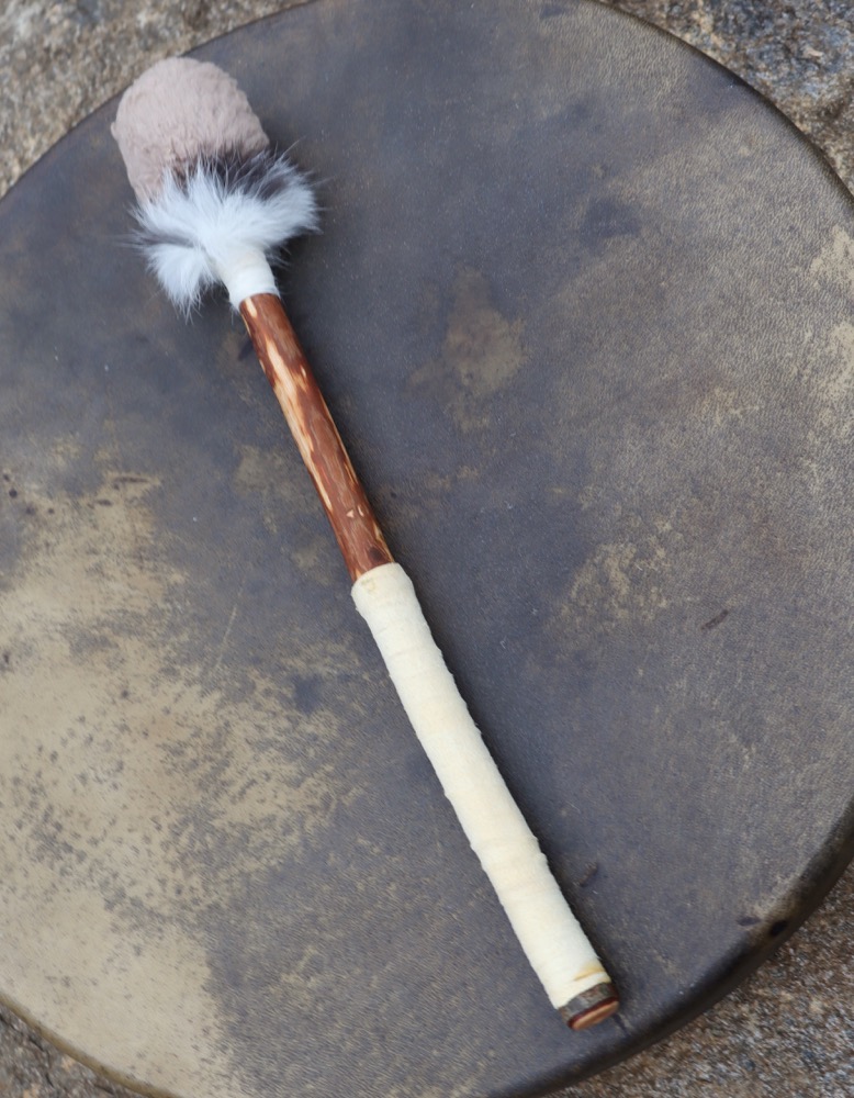 Schamanen Trommel Rothirsch Bulle 46 cm ungeschmückt