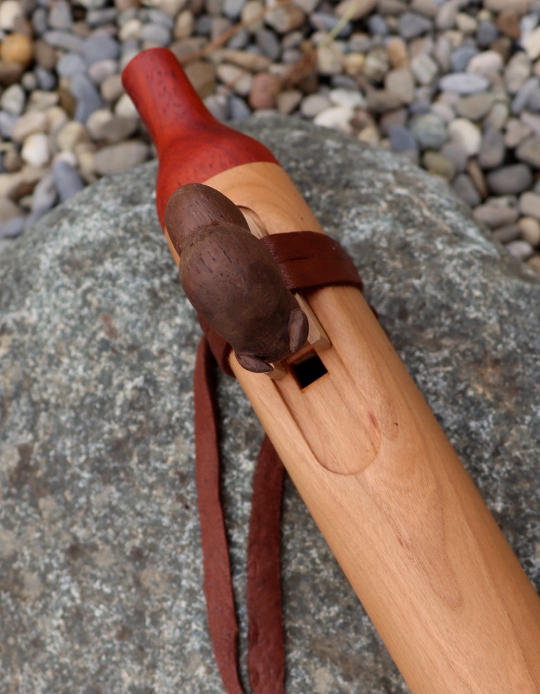native american flute "Bison" Kirschholz B 432 hz 