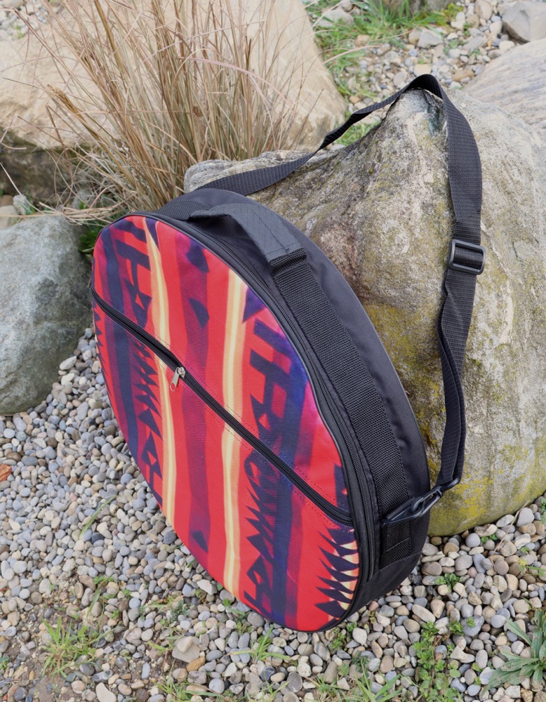 Trommeltasche mit Pendleton Muster Trommelgrösse 50-52 cm 