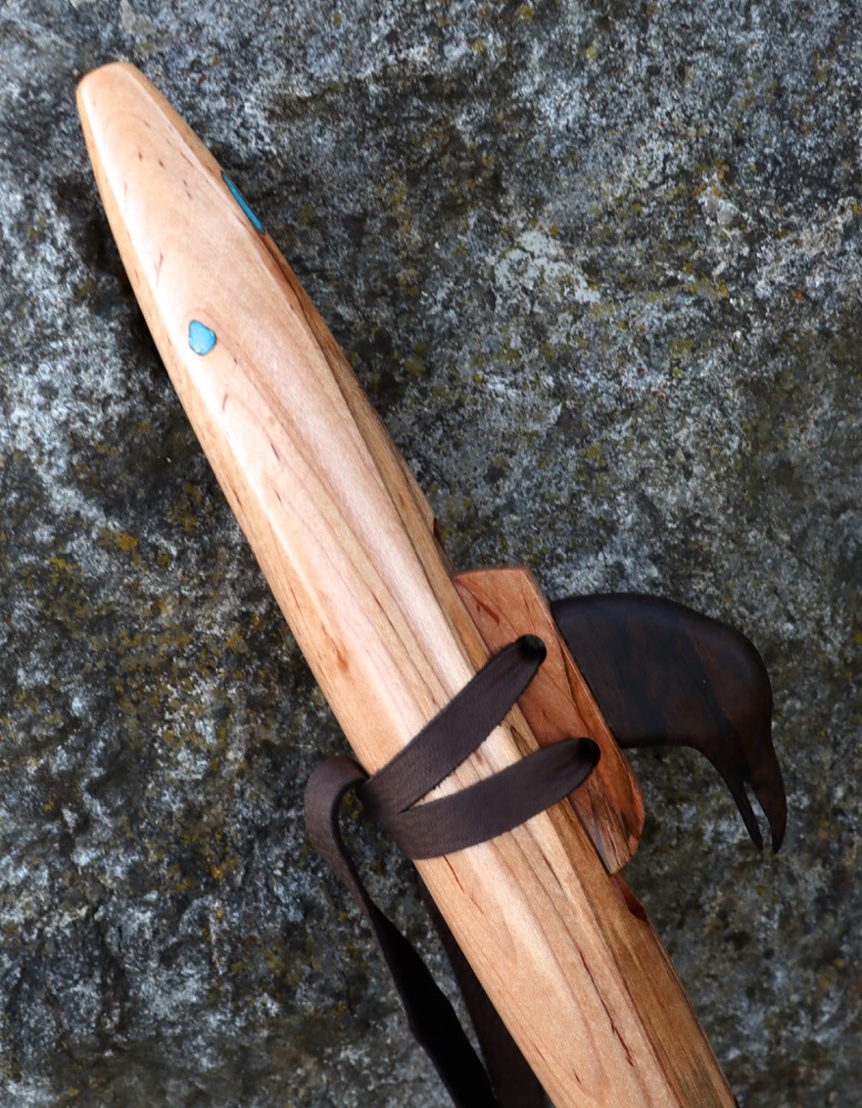 Gebetsflöte Liebhaberflöte Rabe Ahorn gestockt  C 432 hz 