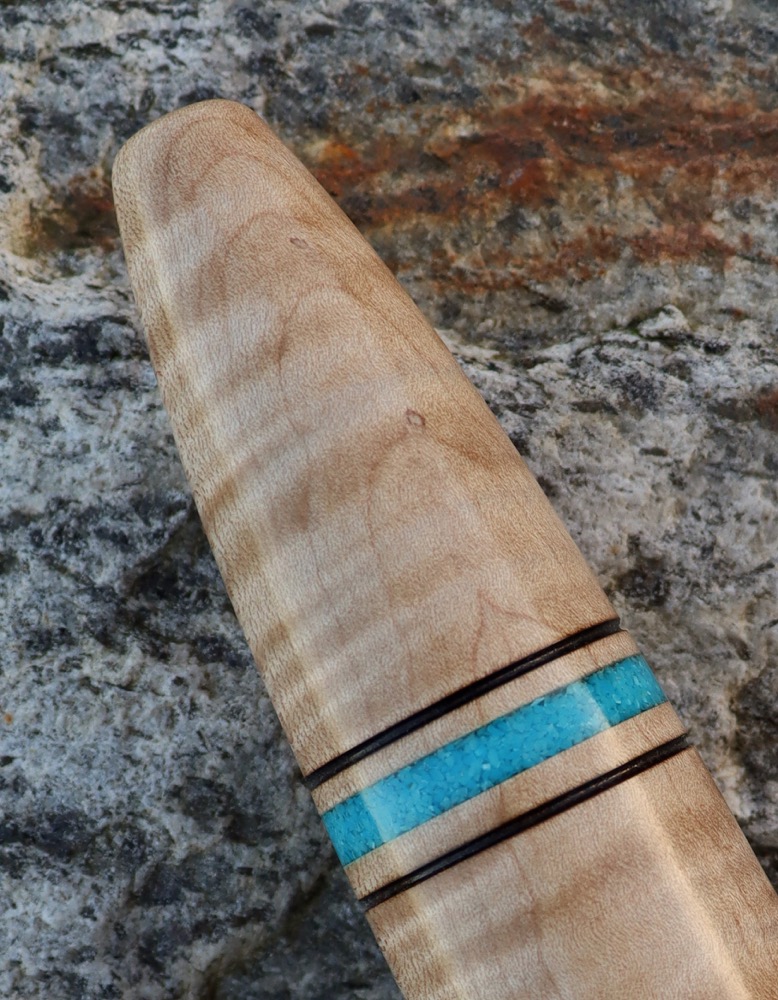 Liebhaberflöte Tiger Mapel Totem Kolibri a Flöte  432 hz